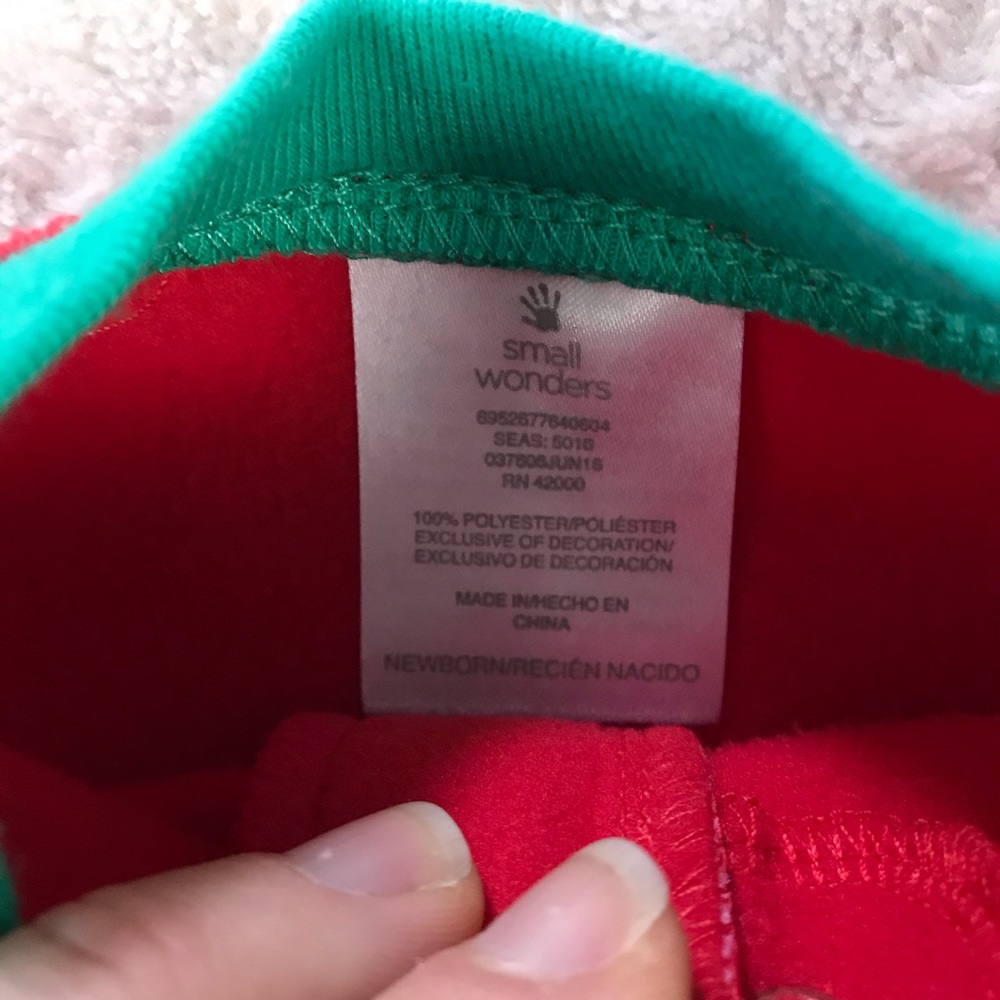Small Wonders My First Christmas Fleece Sleeper - Picture 4 of 5